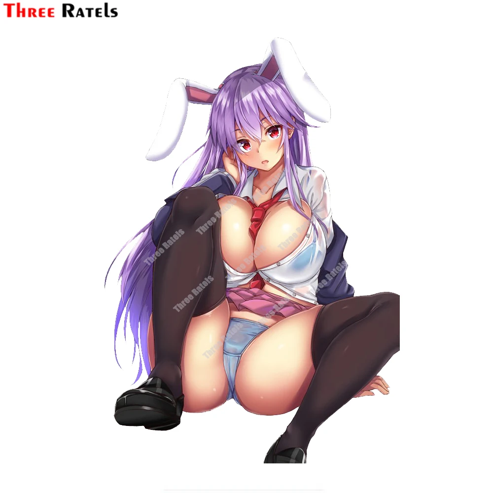 Three Ratels D945 Reisen Udongein Inaba Touhou сексуальные аниме Hare Ears Girl автомобильные наклейки
