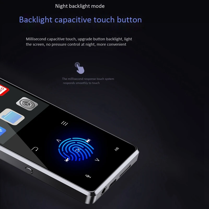 AAAE Top-2.4Inch MP3-плеер с bluetooth-динамиком встроенный 8G регулировка яркости пресс-экран Walkman с подсветкой