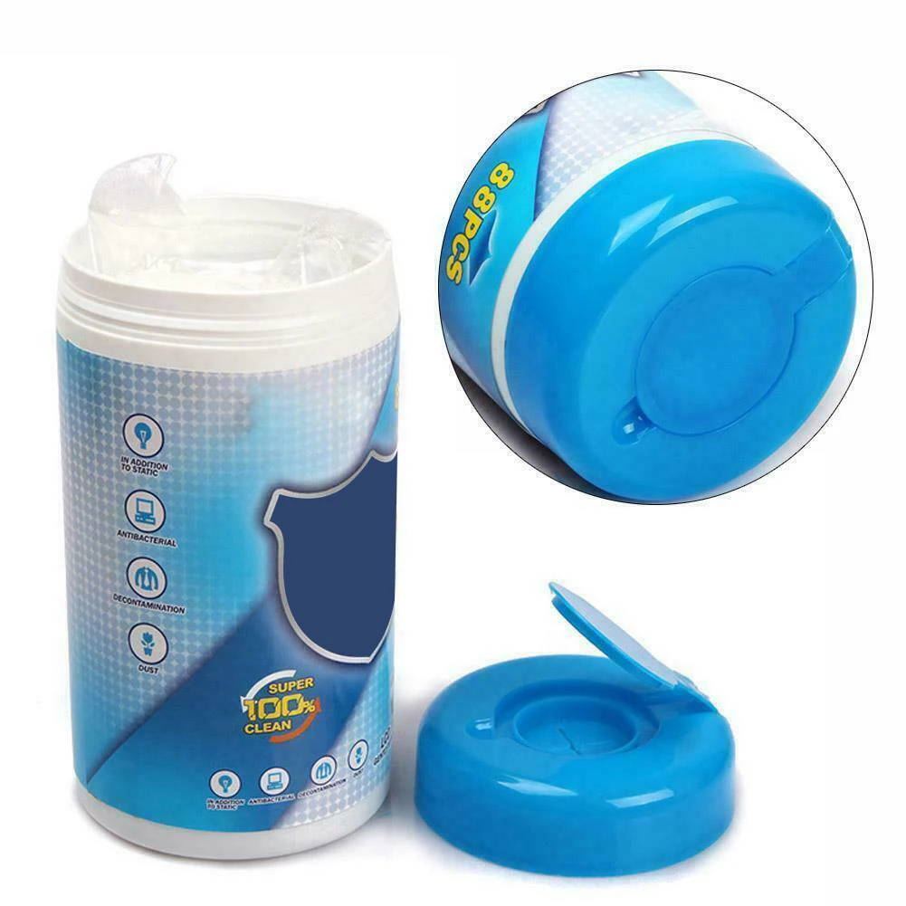 

Hot Sale 88Pcs/Box Cleaning Wet Wipes Soft Laptop Monitor LCD Phone Screen Lens Glass Wipes