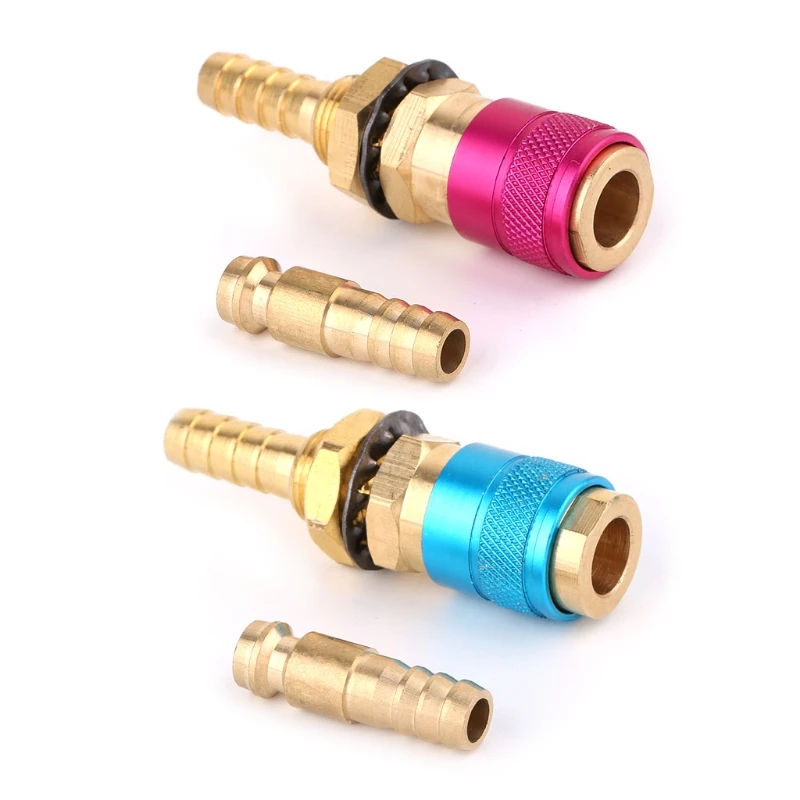 M8 Water Cooled /& Gas Adapter Quick Connector Fitting For MIG TIG Welder Torch