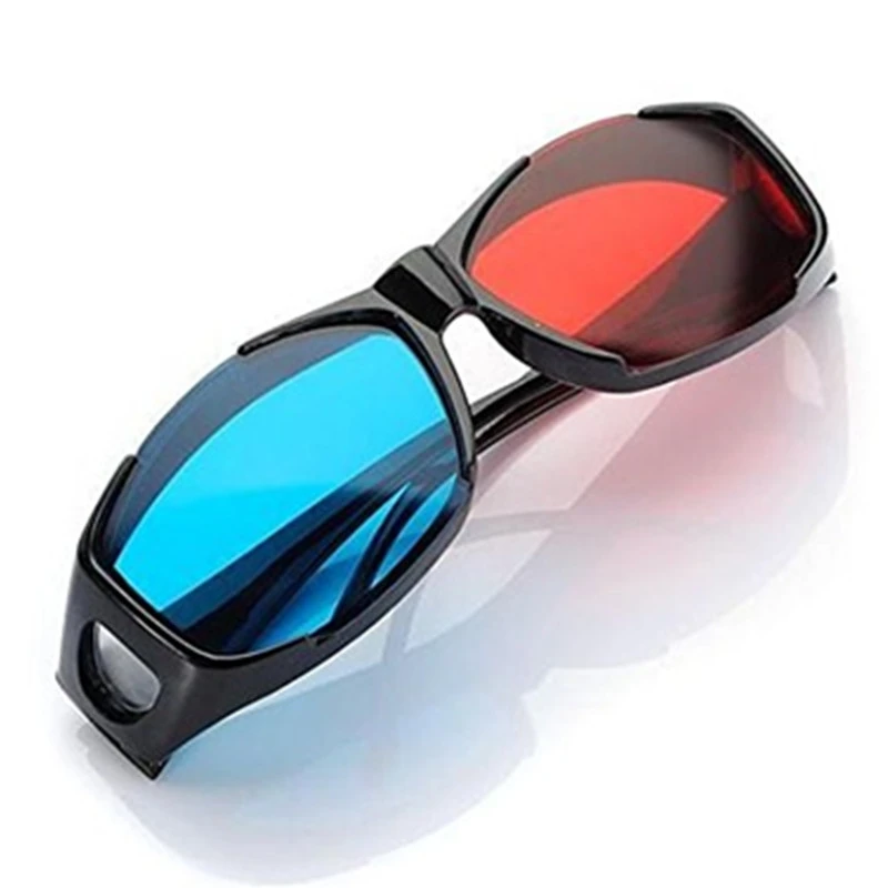 Синие и красные 3D очки Cyan Anaglyph простой стиль дополнительный стиль обновления, чтобы соответствовать по рецепту очки для фильмов игр