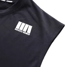 Мужской Свободный жилет для занятий фитнесом, для занятий спортом на открытом воздухе, без рукавов, эластичный жилет из чистого хлопка