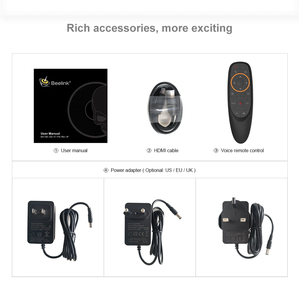 2021Beelink GT King Pro WI FI 6 Smart Tv Box Amlogic S922X H Android 9 0 DDR4 4 Гб 64 1000M LAN BT5.0 4K Dolby аудио DTS декодер