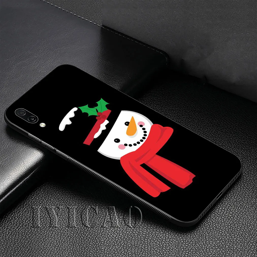 Мягкий силиконовый чехол IYICAO с рождественским снеговиком для Huawei P30 P20 Pro P10 P9 Lite Mini