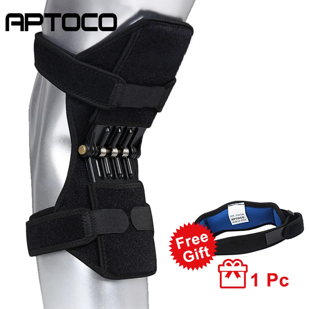 1 Pc Joint Support Knee Pads And 1PC Elbow Breathable Non-slip Powerful Rebound Spring Force Sports Gym Booster | Спорт и