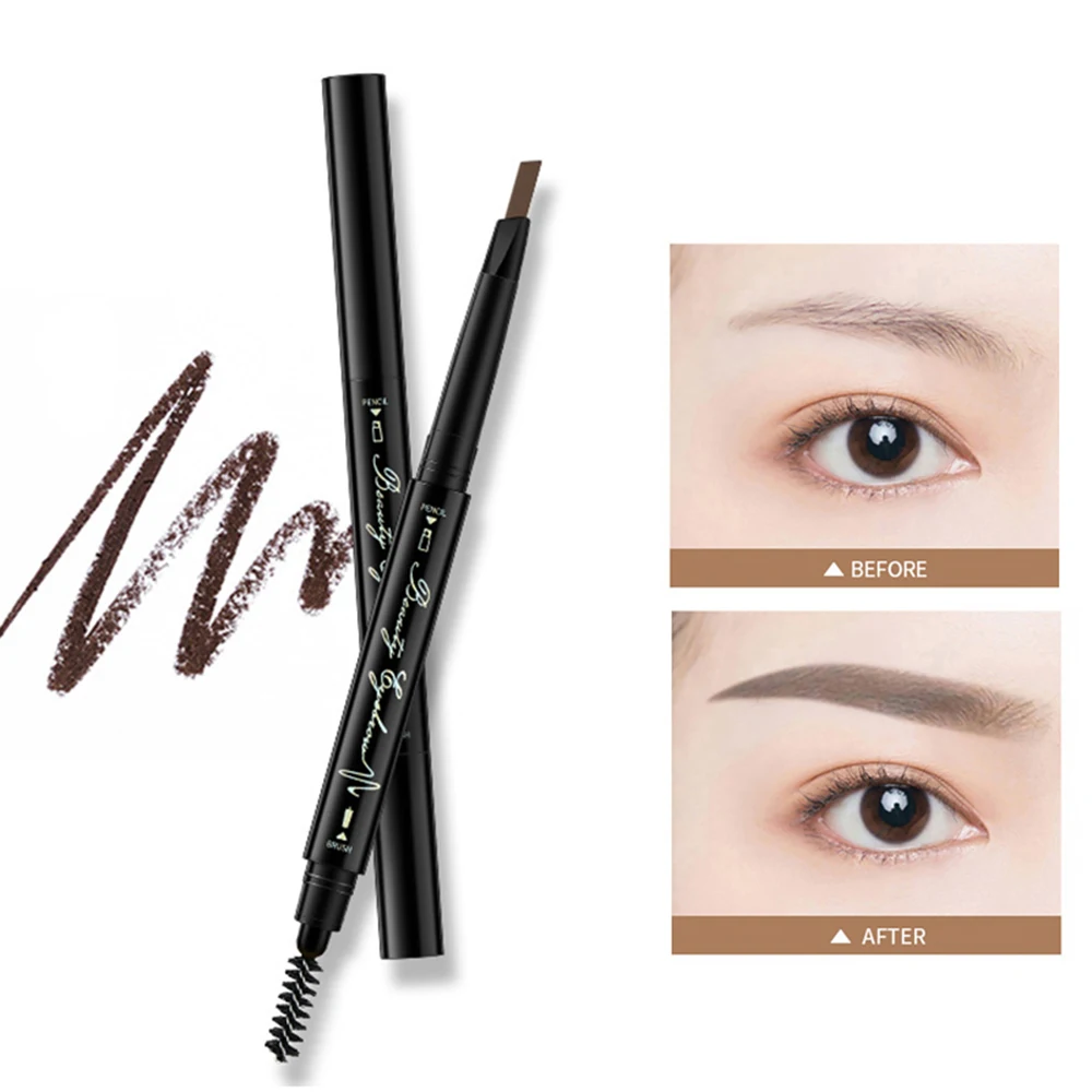 

Eyebrow Pencil Waterproof Microblading Pen Cosmetics Tattoo Dye Sketch Liquid Longlasting 3D Black Brown Natural Rotatable TSLM1
