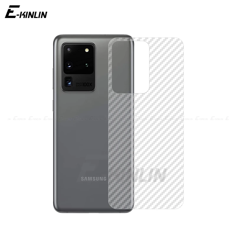 Мягкая 3D углеродное волокно задняя пленка для Samsung Galaxy Note 20 10 9 S21 S20 Ultra FE S10 Lite 5G