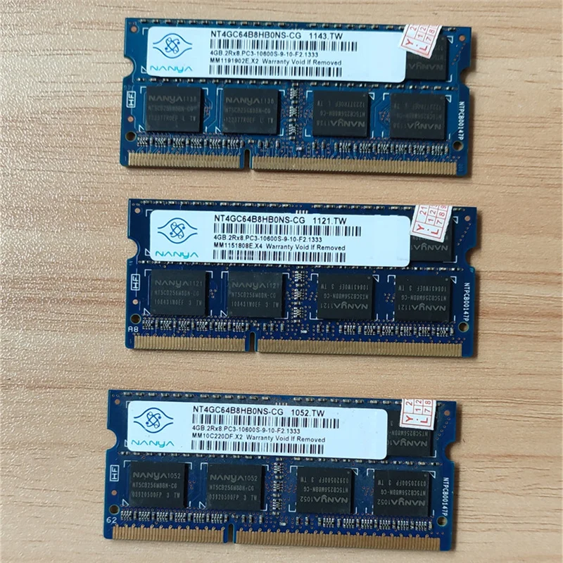 Память Nanya DDR3 RAM S 4 Гб 2Rx8 PC3-10600S-9-10-F2 1333 204pin МГц ram память для ноутбука 1 5 В шт. |