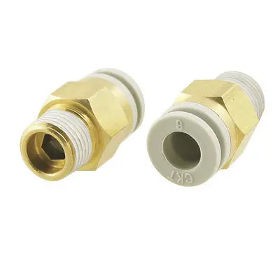 

10 x 1/8" PT to 15/64" Tube Air Pneumatic Push in Quick Connector Jointer