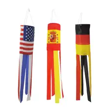 Флаг страны Windsock погода и выцветание устойчивые украшения Windsock яркие цвета