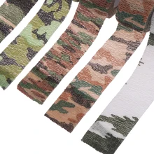 

4.5m Camouflage Elastic Wrap Tape Hunt Disguise Elastoplast Self Adhesive Sports Protector Knee Finger Ankle Athletic Bandage