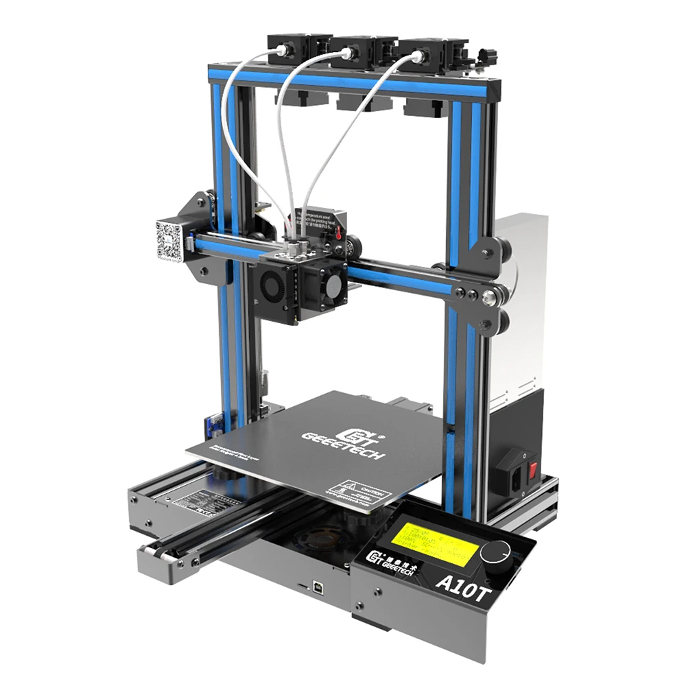 Geeetech 3d принтер A10T 3 в 1 из смешанного свойства обновления GT2560 V4.0 контроллер с открытым исходным кодом 220x220x250 мм LCD2004 FDM CE