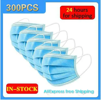 

300 pcs Disposable Masks Fast Delivery Hot Sale 3-layer Mask Disposable Masks Mouth Mask face mask