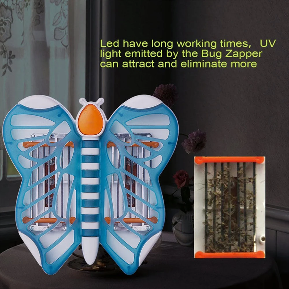 Mosquito Lamp Mosquito Light Zapper Creative Fashion Delicate AC110V/220V Butterfly 3W Electric Insect Trap Voiceless