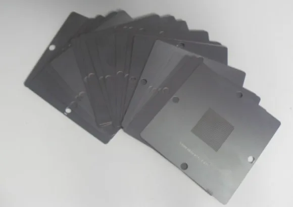 10 pcs/set 80x80mm Bga Stencil Kit for Laptop Universal Reballing stencils 10 pcs/set 80x80mm Bga Stencil Kit for Laptop Universal Reballing stencils