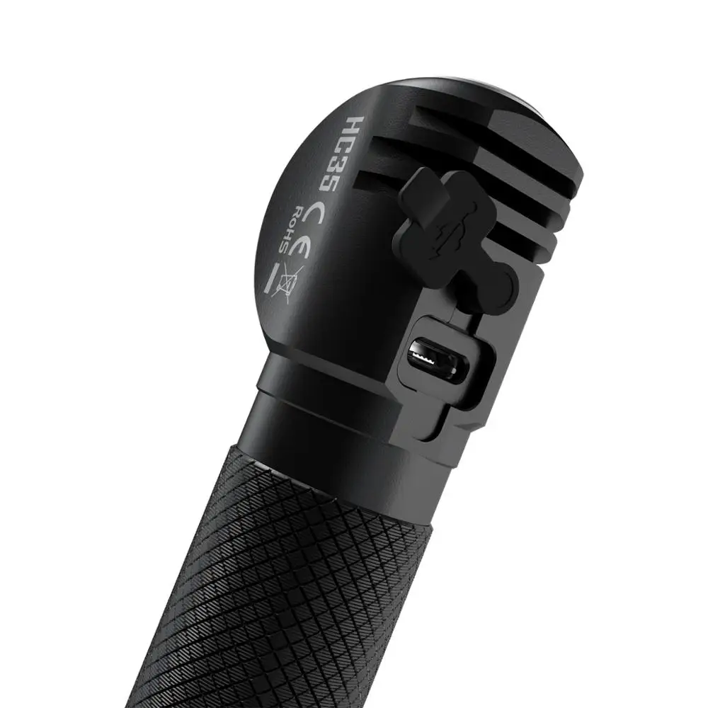 2700 люмен Nitecore HC35 4 x CREE XP-G3 S3 светодиоды следующего поколения 21700 Г-образный налобный фонарь с аккумулятором 4000 мАч