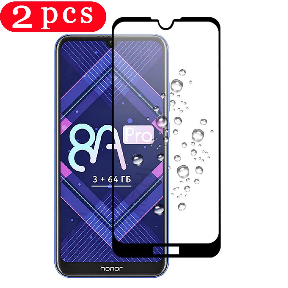 2 шт. для huawei honor 8x max 8s 8c 8 lite 8a pro закаленное стекло полное покрытие защитная пленка