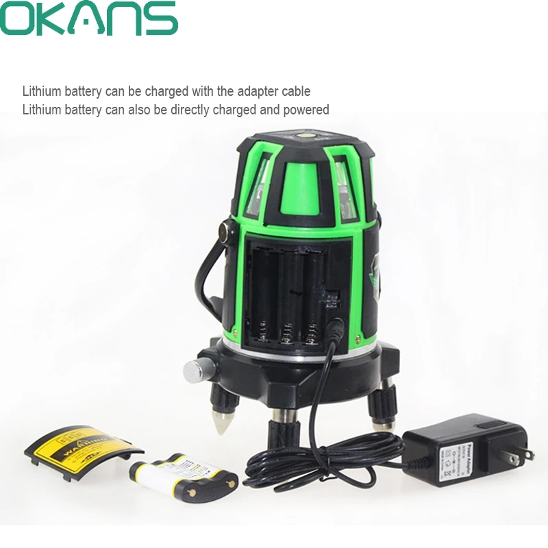 

2 Line/ 3 Line/ 5 Line Green Laser Level Meter 360 Degree Laser Level with Outdoor Mode Tilt Mode Self Leveling
