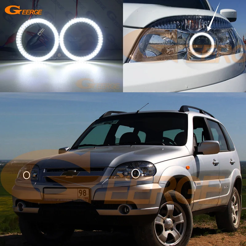 Для Chevrolet Niva 2009 2010 2011 2012 2013 2014 2015 ультра яркий SMD светодиодный комплект колец