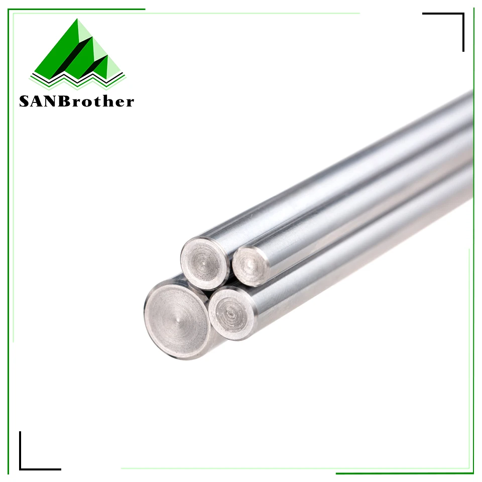 1pc 6mm 8mm 10mm 12mm 16mm linear shaft Rail 8mm 400mm Cylinder Chrome Plated Smooth Linear Rods axis 3d printer cnc part 8mm 10mm linear shaft round rod l100 150 200 250 300 350 400 450 500 chromed linear rail round rod optical axis for 3d printer