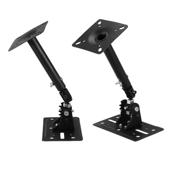 

LEORY 1 PC 180 Degree Rotation Black Color Steel Metal Speaker Wall Mount Bracket Holder For Powered Monitor Speakers
