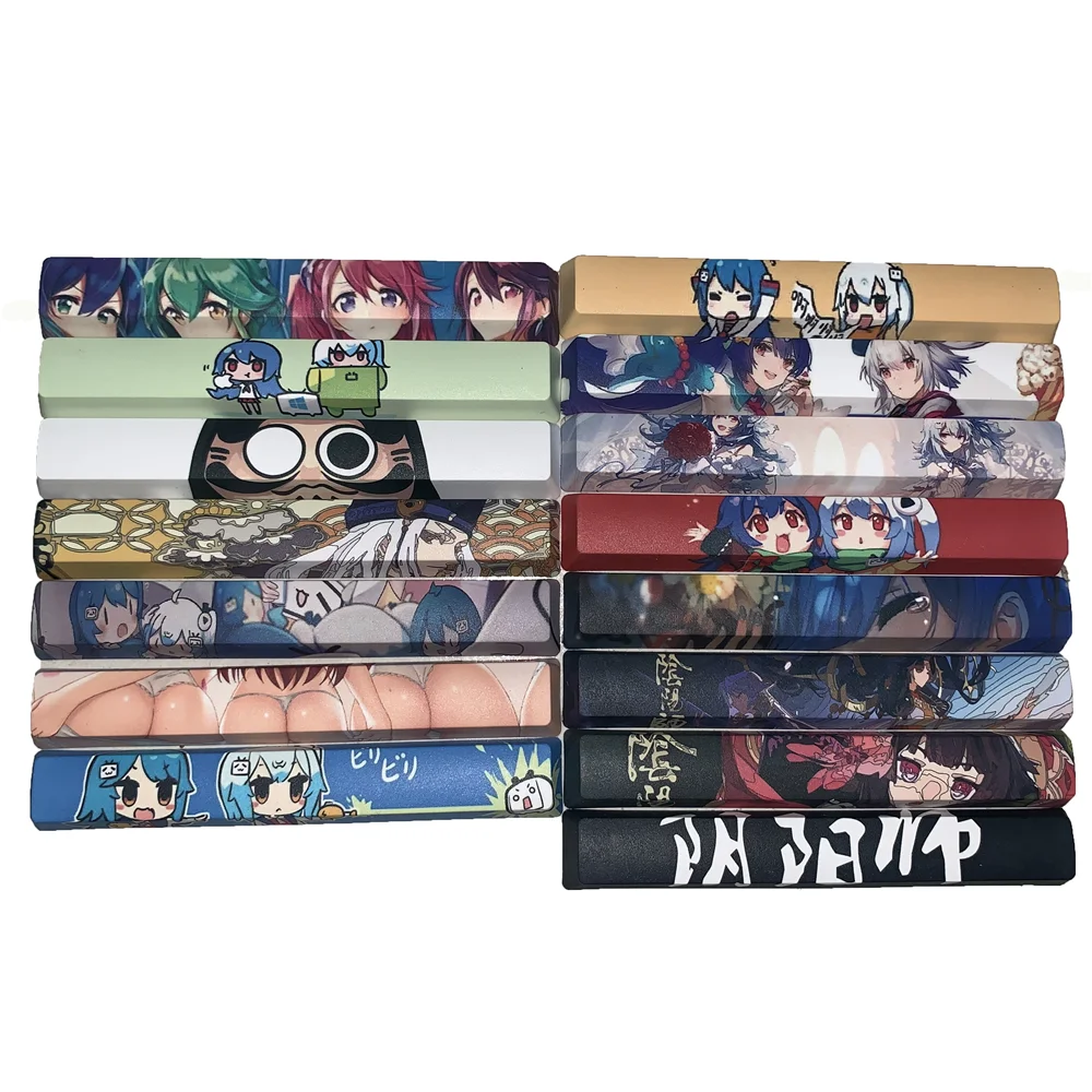 Personality Anime Cartoons Keycap Pbt Sublimation Space Bar Keycap Mechanical Keyboard Keycap Oem Profile 6 25 Standard Keyboards Aliexpress