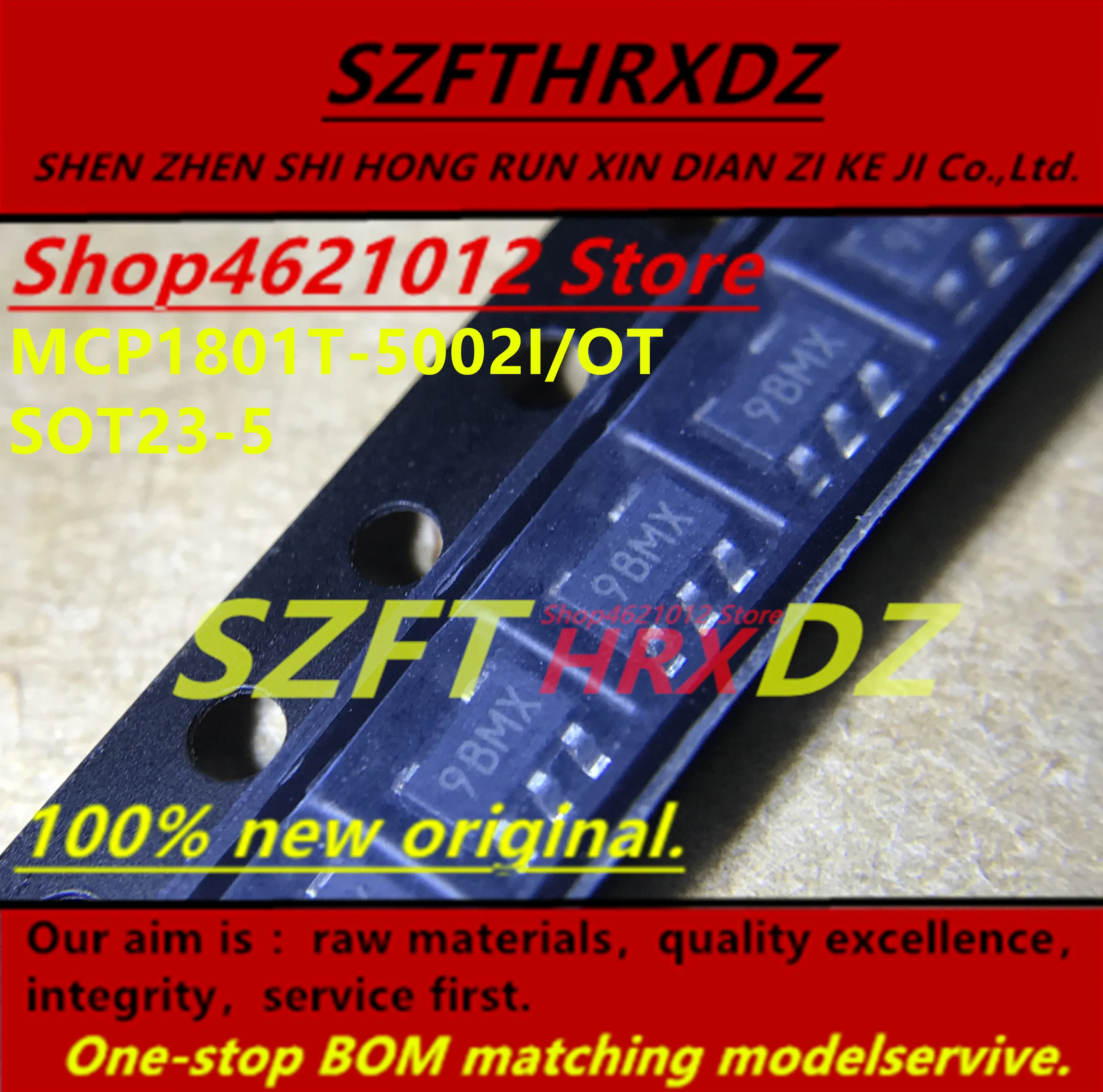SZFTHRXDZ(20PCS-50PCS-100PCS) MCP1801T-5002I/OT 9BMX 9BM* SOT23-5