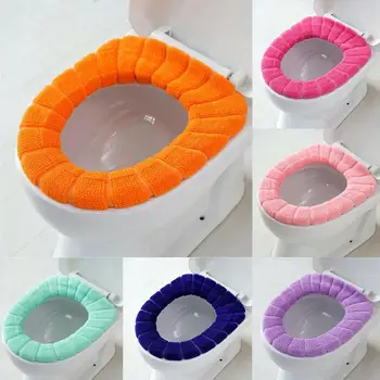 

Universal Soft Warm Washable Toilet Seat Mat Set For Decoration Closestool Carpet Seat Case Warmer Toilet Cover Accessory