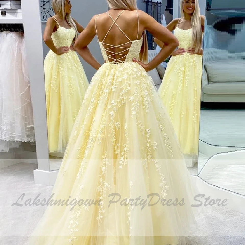 plus size yellow evening gowns