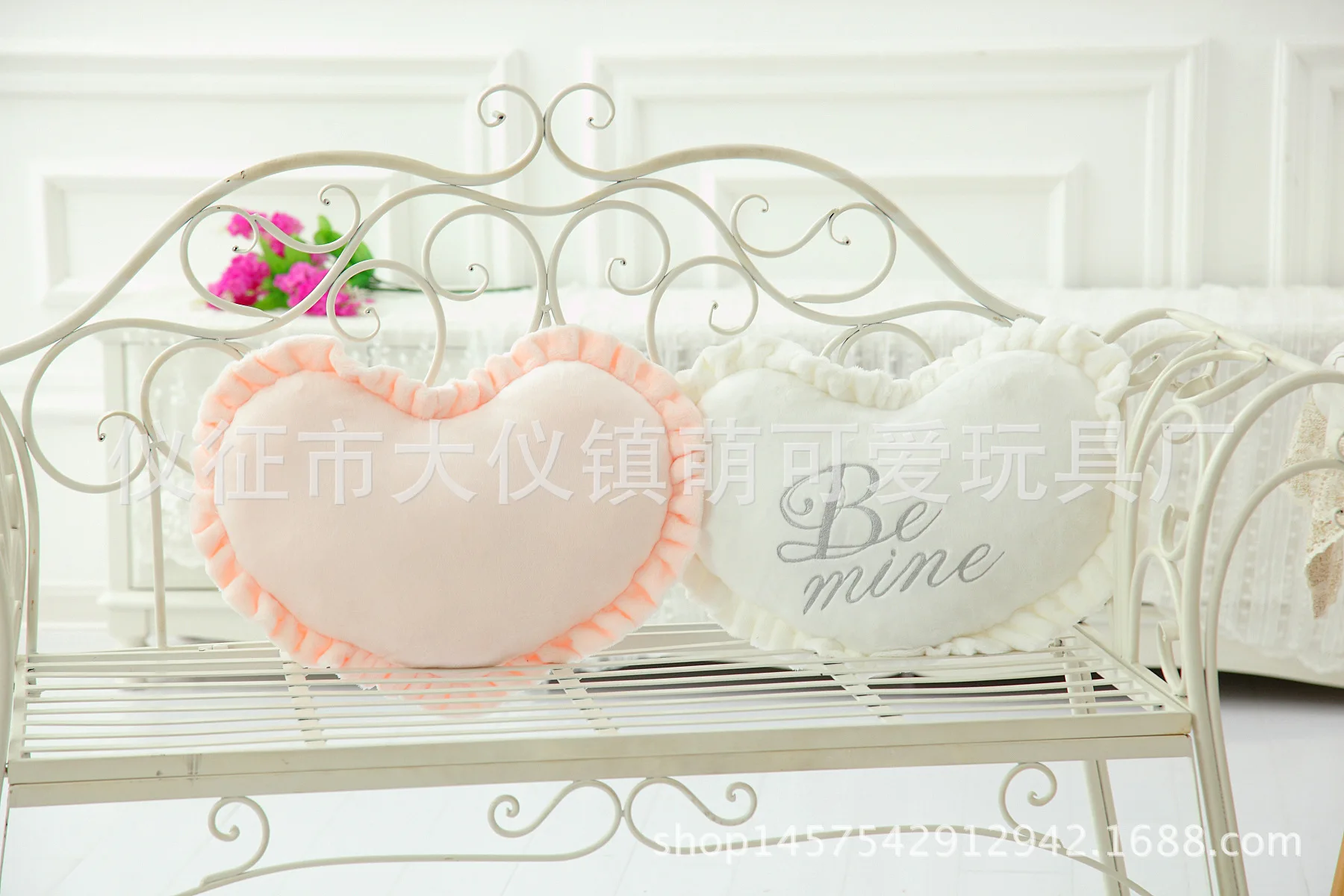 INS Online Celebrity Japan Cute Girls's Heart английская вышитая мягкая подушка с оборкой в виде сердца