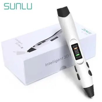 

SL-300A 3D Printing Pen Support PLA/ABS/PCL Filament Low Temperature 3D Pen Box Set Best Gift For Children White Color