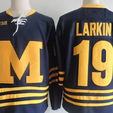 Michigan Wolverines#19 Дилан Ларкин Ретро Возврат хоккейная Джерси Вышивка сшитая на заказ любой номер и имя