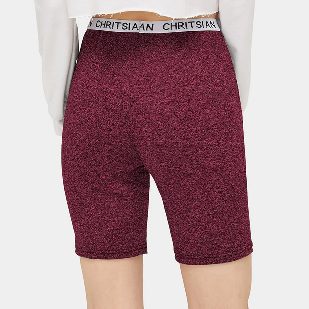 Burgundy Kureas женские спортивные шорты, летние повседневные узкие укороченные штаны с принтом Tie Dye, летние шорты для тренировок - Цвет: Burgundy