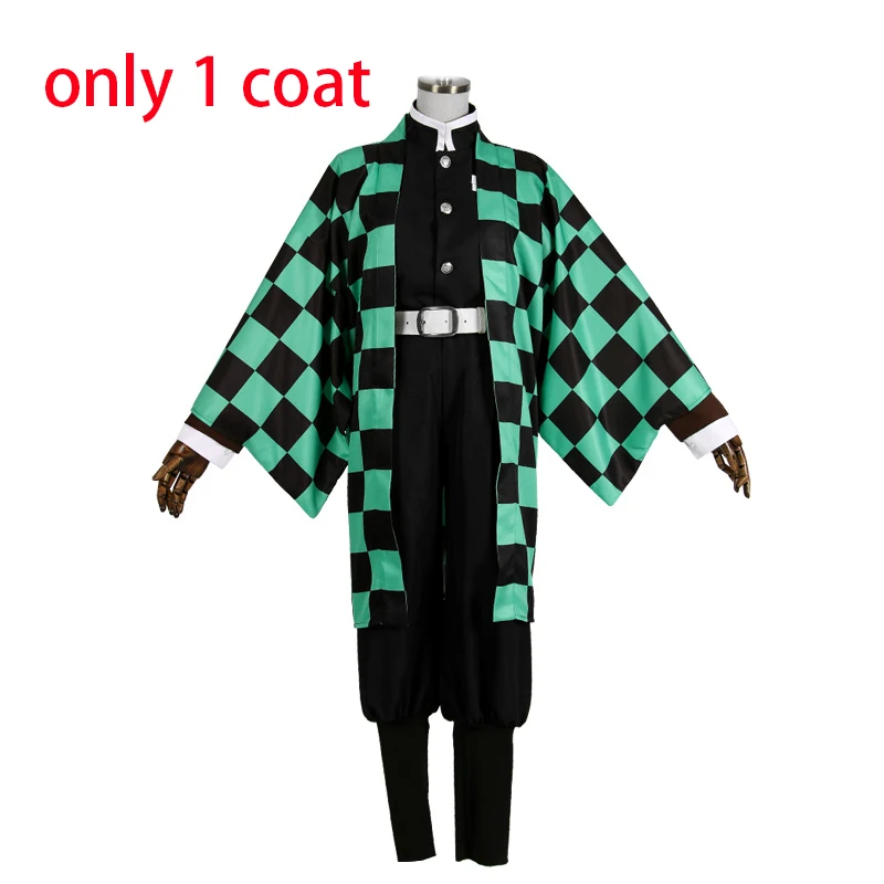 Coat A Аниме «Demon Slayer»; костюм для косплея; Kimetsu no Yaiba Kamado Tanjirou Agatsuma Zenitsu Tomioka Giyuu; пальто; плащ - Цвет: Coat A