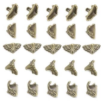 

2020 New 30 Pcs Decorative Jewelry Gift Box Wood Case Feet Leg Corner Protector19mm x11mm Drop Ship Support