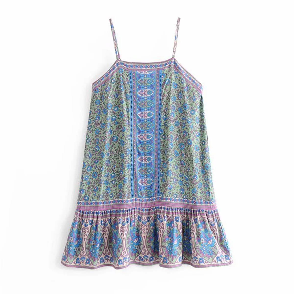 Jasmine Strappy мини платье с низкой спинкой сексуальные женские платья Boho цветочный