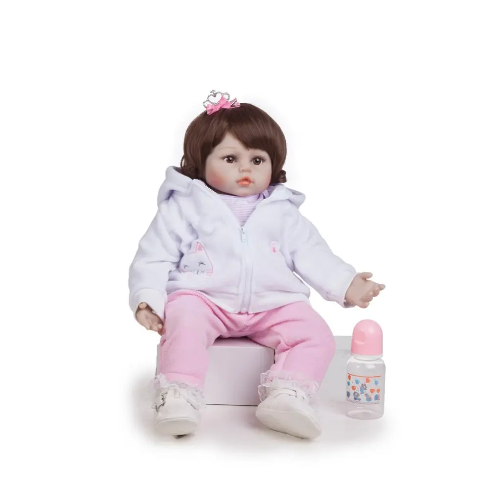 

BM005 Reborn Baby Doll Silicone Vinyl Realistic Girl Babies Dolls 55 cm Lifelike Princess Kids Toy Children Birthday Gift