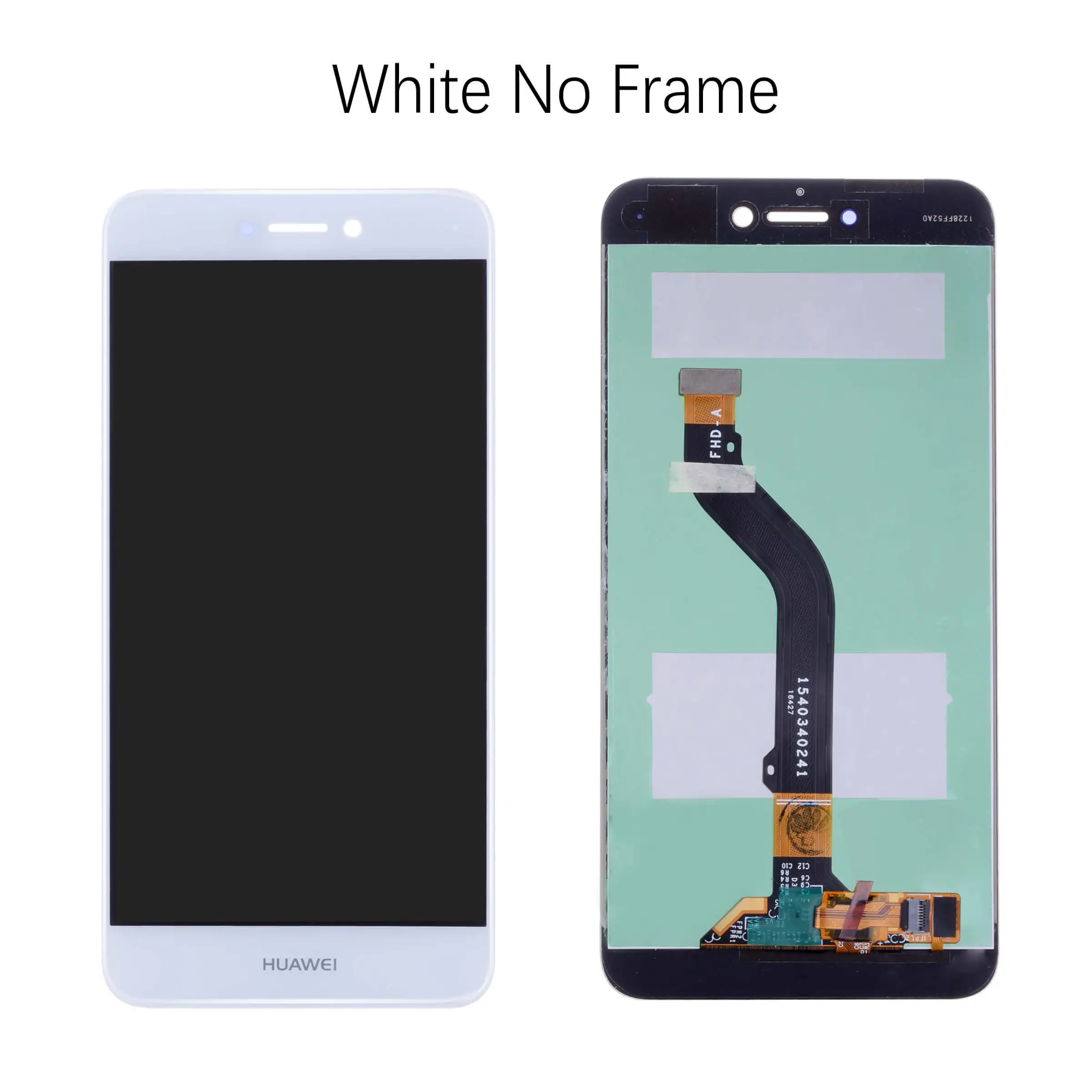 Дисплей для HUAWEI P8 Lite LCD в сборе с тачскрином на рамке 5.2'' черный белый золото синий - Цвет: No Frame White