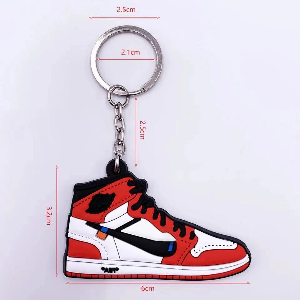 Mini Jordan 1 брелок для обуви для мужчин и женщин брелок Классический Цвет AJ Ретро поколение баскетбольные кроссовки брелок