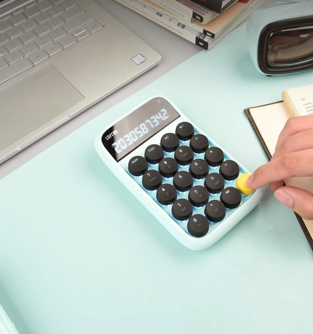 Xiaomi Lofree Bluetooth цифровая клавиатура многосистемная совместимая клавиатура с подсветкой Micro USB 800 мАч емкость смарт-калькулятор