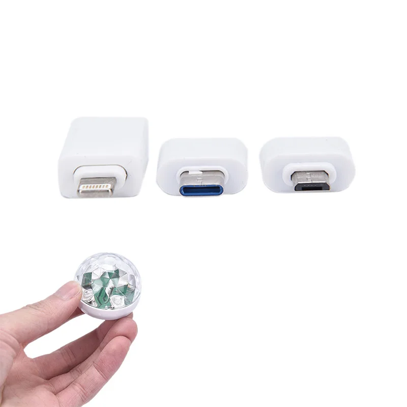 Светодиодный USB RGB декоративный светильник 1x Многоцветный интерьер автомобиля атмосферу DJ неоновые огни