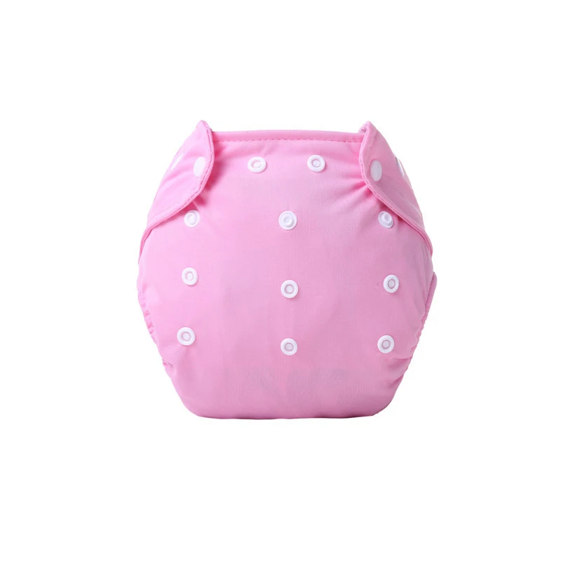 1 шт., плотные Регулируемые Многоразовые тканевые подгузники для маленьких мальчиков и девочек, мягкие чехлы для младенцев, моющиеся подгузники - Цвет: Pink