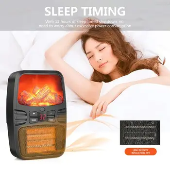 

Portable Electric Wall Heater Plug-in Personal Space Warmer for Indoor Heating 2 Speed Home Winter Warmer Warming Heater