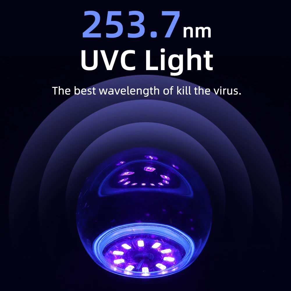 AC110 220V SMD 5730 светодиодный UVC лампы 5 Вт 7 ультрафиолетовые для дезинфекции E27 УФ