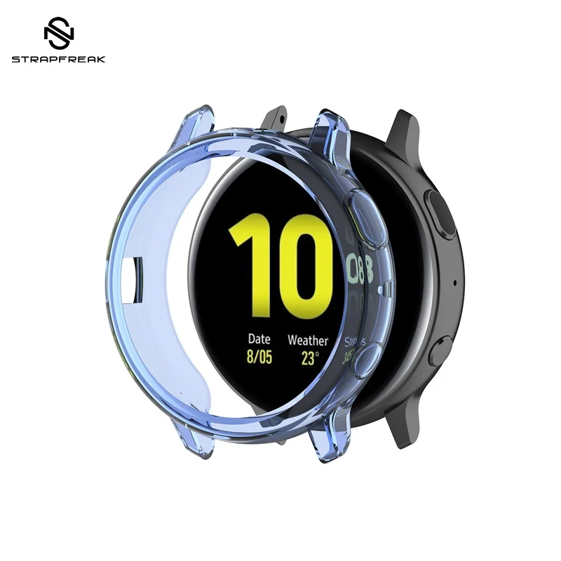 Protective Case for Samsung Galaxy Watch Active 2 Ultra-Thin Full Cover Shell Frame 40mm 44mm Watch Case R830 R820