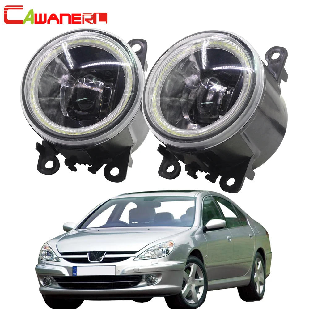 

Cawanerl For Peugeot 607 (9D, 9U) Saloon 2000 2001 2002 2003 2004 2005 2006 Car 4000LM LED Bulb Fog Light Angel Eye DRL 12V