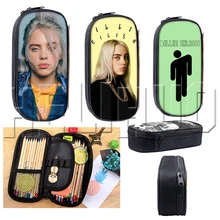 Billie Eilish чехол для карандашей, косметичка, чехол для женщин, сумки для макияжа, Подростковая ручка для девочек, коробка Bille Elish Singers, школьные принадлежности