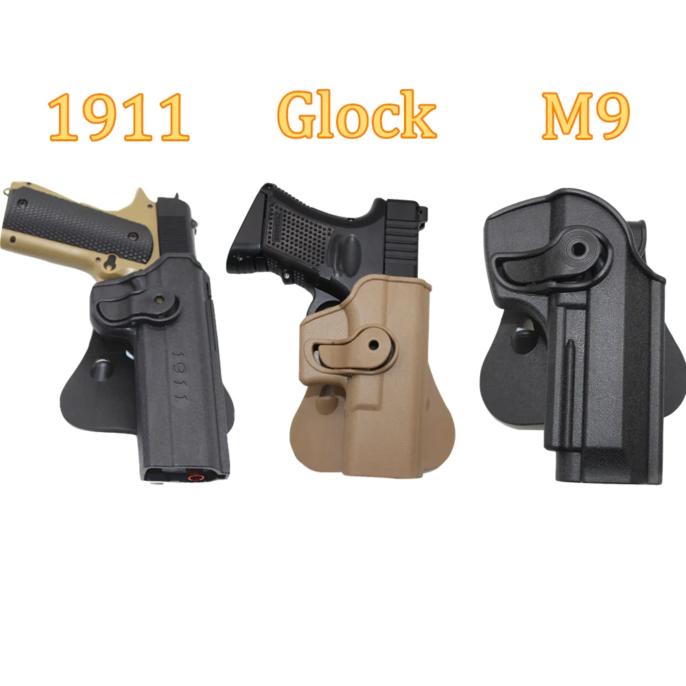 Skup Kabura do IMI Colt 1911 beretta M9 92 GLock 17 19 22 kabury do pistoletów bojowych z magazynem sakiewka z klamrą akcesoria do pistoletu Airsoft