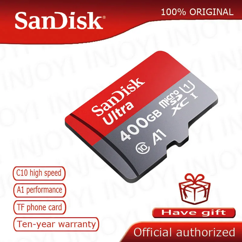 Карта micro sd sandisk 16 ГБ 32 ГБ 64 ГБ 200 ГБ карта памяти micro sd 128 ГБ 256 Гб класс 10 до 98 МБ/с./с Карта памяти Бесплатный подарок