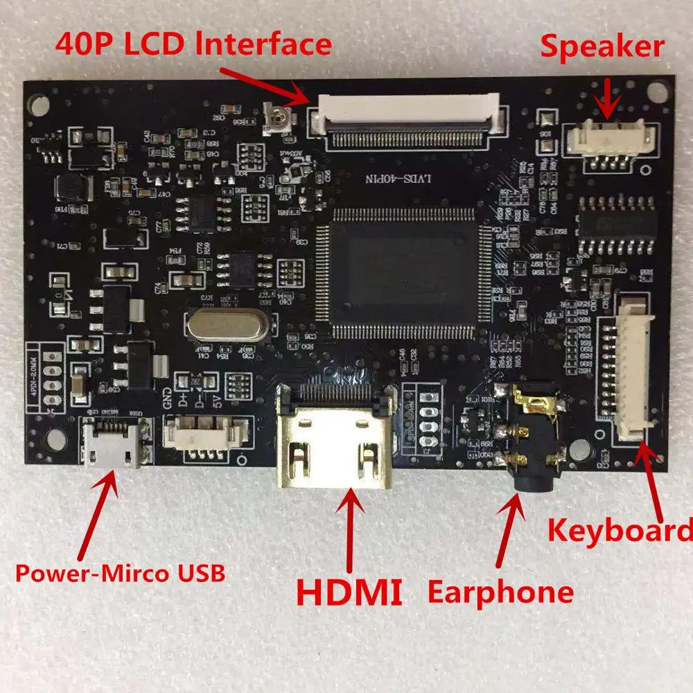 Placa de Motorista Ips para Raspberry 2av para Framboesa Monitor Ej101ia-01g Hdmi Vga av Lvds 10.1 pi 1280*800 Tft - Imagem 5